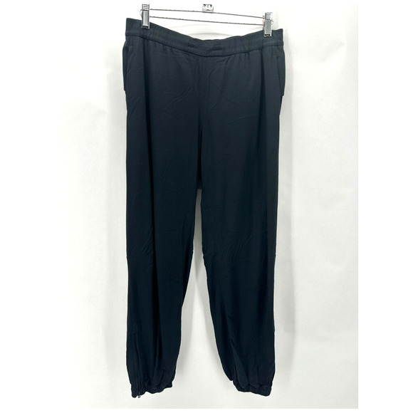 Lululemon Essential Affinity Mid Rise Jogger Black Size 6 Athleisure City Preppy - Picture 1 of 12